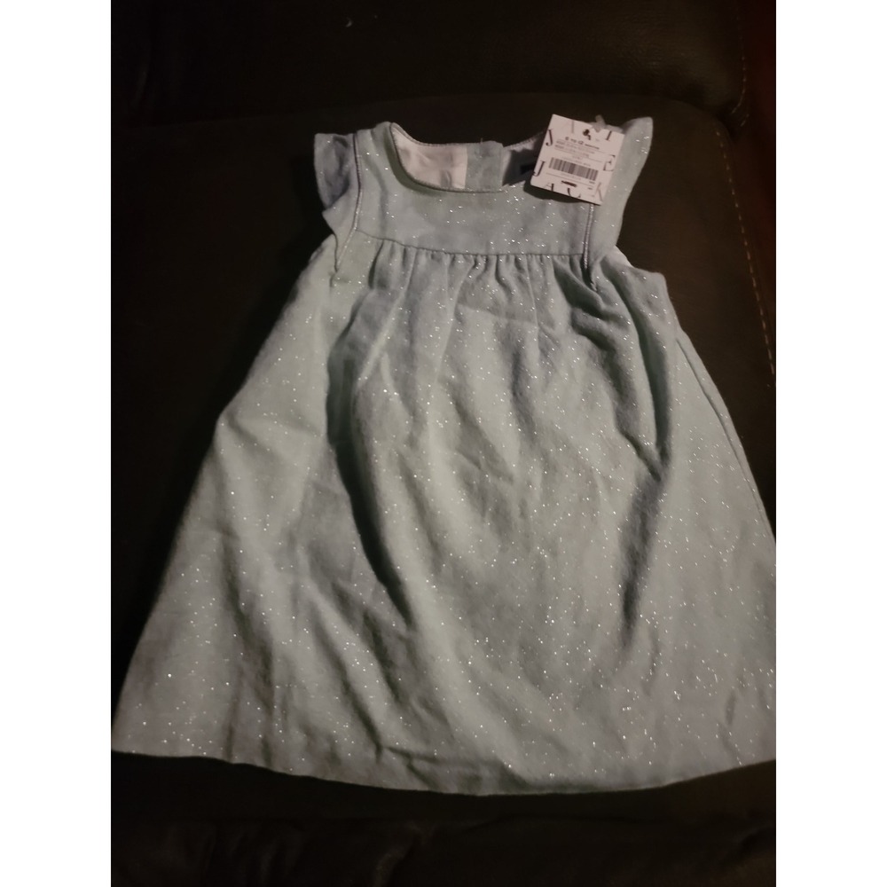 Janie and jack little bluebird blue‎ sparkle dress size 6 12 months nwt